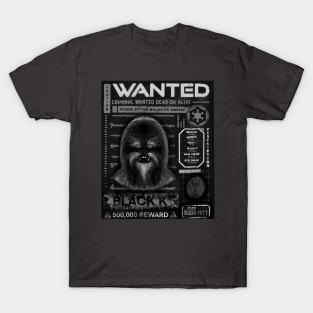 Krrsantan wanted black and white T-Shirt